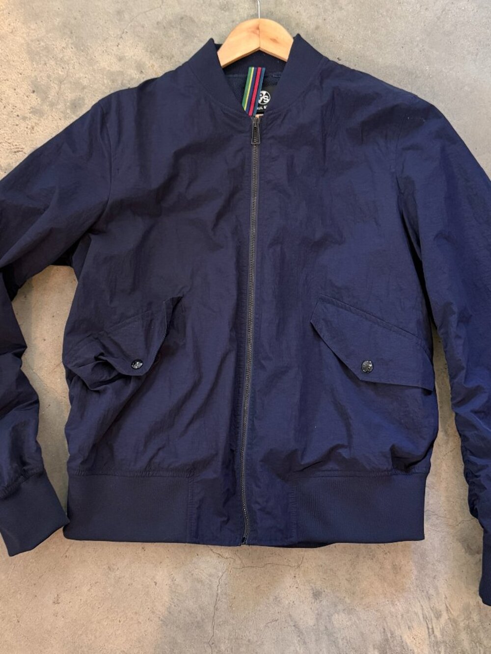 PS Paul Smith Nylon Bomber Jacket - Navy - L (fits 42/44)